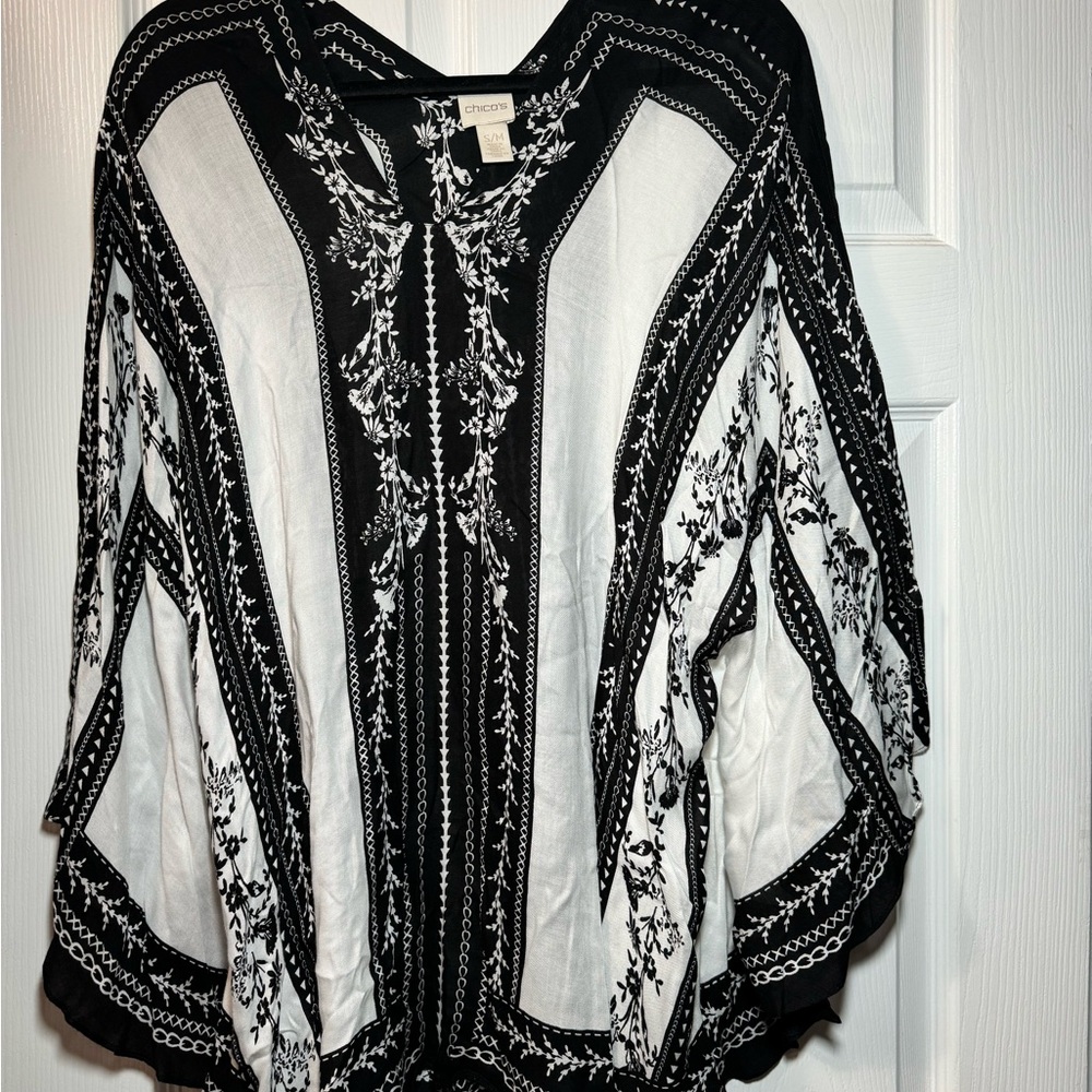 Chicos lightweight poncho style top